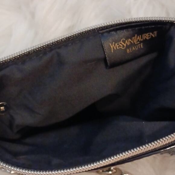 YSL Crossbody SHINY BLACK PEARL GOLD SILVER chains added - Picture 15 of 15